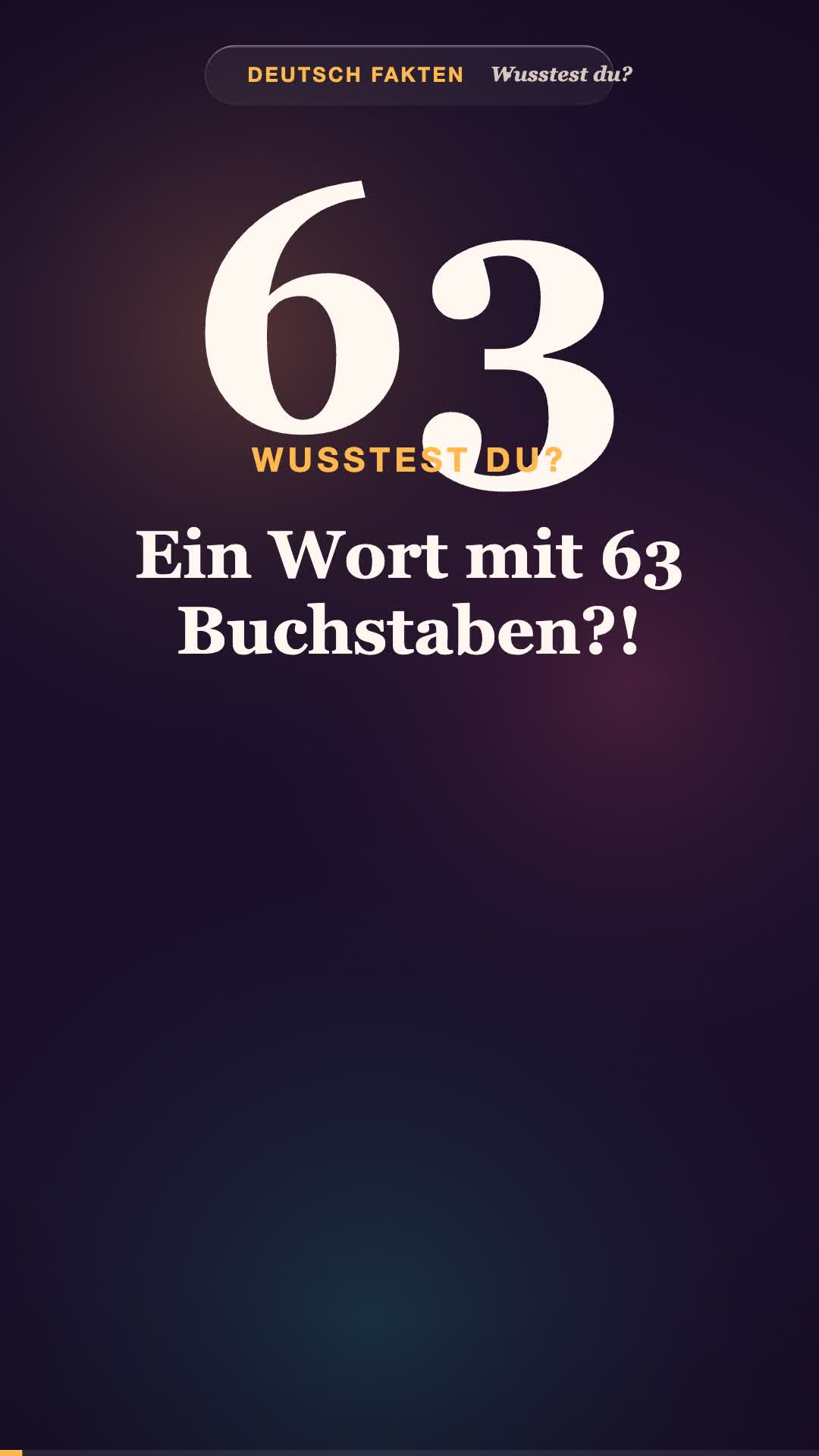 Das LÄNGSTE deutsche Wort hat 63 Buchstaben?! 😱 #Shorts