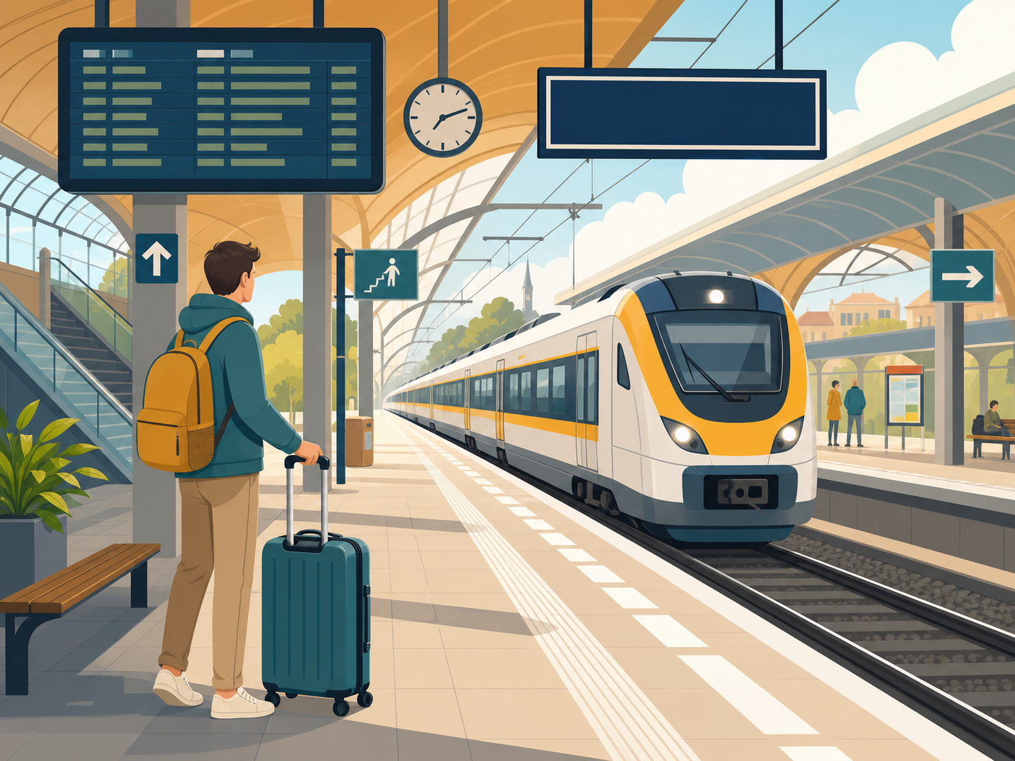 Bild: Am Bahnhof