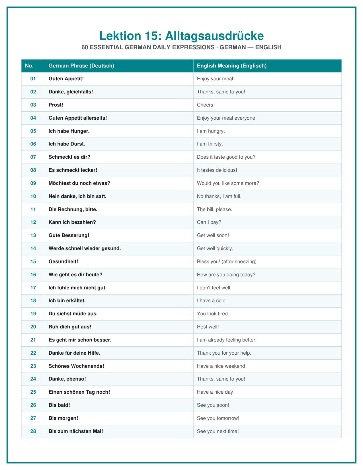 Grammatik-Booster: Alltagsphrasen (5 Seiten, 60 Beispiele)